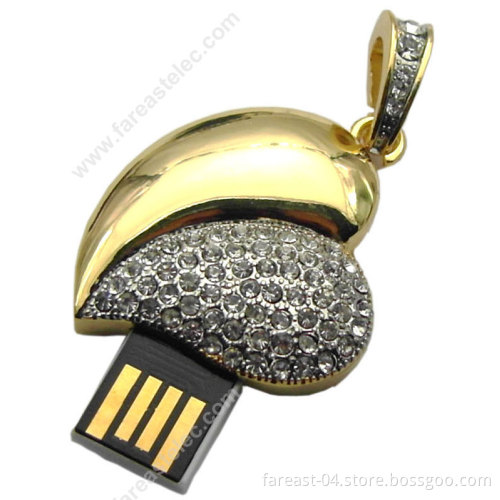 Jewellery Heart Shape USB Flash Stick (COB27)
